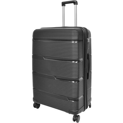House Of Leather Pathfinder Harde koffer met vier wielen, zwart., Uittrekbare harde bagage met zwenkwielen House Of Leather Pathfinder Harde koffer met vier wielen, zwart., Uittrekbare harde bagage met zwenkwielen