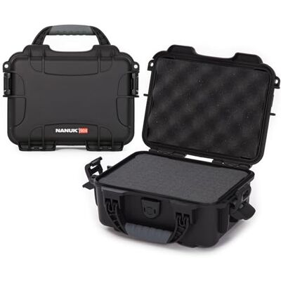 NANUK 904 Compacte serie, lichtgewicht, waterdichte NK-7 hars beschermende koffer met aanpasbare schuimrubberen inzetstuk (25,91 x 20,07 x 11,43 cm), zwart NANUK 904 Compacte serie, lichtgewicht, waterdichte NK-7 hars beschermende koffer met aanpasbare schuimrubberen inzetstuk (25,91 x 20,07 x 11,43 cm), zwart
