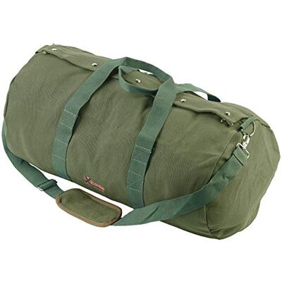 Xcase XL canvas sporttas met gevoerde schouderriem, 70 liter, groen, eenheidsmaat, kleding Xcase XL canvas sporttas met gevoerde schouderriem, 70 liter, groen, eenheidsmaat, kleding