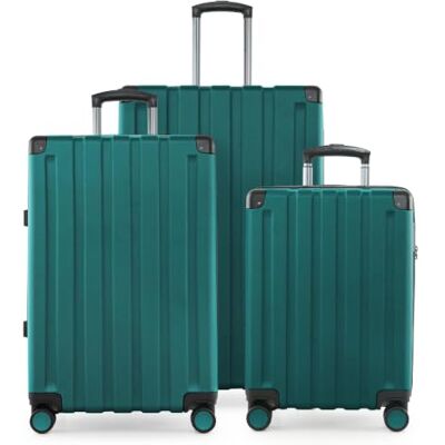 Hauptstadtkoffer Q-Damm Kofferset, 3-delig, S, M, L, cabine, 54 cm, medium, 68 cm, groot, 78 cm, TSA, harde schaal ABS, aquagroen, Koffer Hauptstadtkoffer Q-Damm Kofferset, 3-delig, S, M, L, cabine, 54 cm, medium, 68 cm, groot, 78 cm, TSA, harde schaal ABS, aquagroen, Koffer