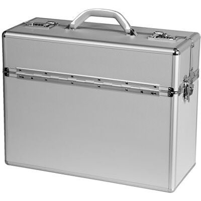 ALUMAXX 45100 Pilotenkoffer Alpha 47 x 36,5 x 20 cm (Aluminum) (import Duitsland), zilver (zilver), 47 cm, pilotenkoffer ALUMAXX 45100 Pilotenkoffer Alpha 47 x 36,5 x 20 cm (Aluminum) (import Duitsland), zilver (zilver), 47 cm, pilotenkoffer