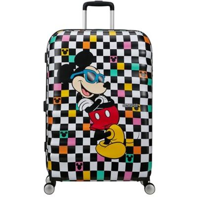 American Tourister Wavebreaker Disney Mickey Mouse Hardshell Koffer Groot (77 cm), Reiskoffer, TSA-sleuf, 4 Wielen, 96 l, 4,2 kg Mickey Check American Tourister Wavebreaker Disney Mickey Mouse Hardshell Koffer Groot (77 cm), Reiskoffer, TSA-sleuf, 4 Wielen, 96 l, 4,2 kg Mickey Check