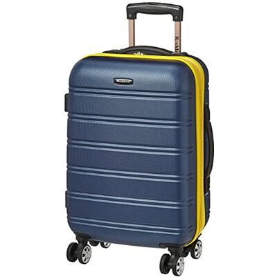 Rockland Melbourne Harde koffer met zwenkwielen, Navy Blauw, Melbourne Uittrekbare hardcase koffer met zwenkwielen Rockland Melbourne Harde koffer met zwenkwielen, Navy Blauw, Melbourne Uittrekbare hardcase koffer met zwenkwielen