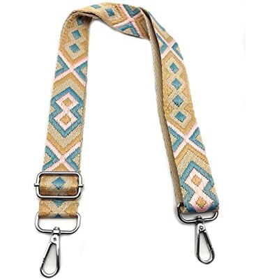 Omxyinma Verstelbare schouderriem voor handtas, kleurrijk, met karabijnhaak, zilver, 3,8 cm, vervanging voor dames, brede schouderbanden, accessoires voor meisjes, tas, doe-het-zelf, G, #8, 80-130 cm, Bloemen Omxyinma Verstelbare schouderriem voor handtas, kleurrijk, met karabijnhaak, zilver, 3,8 cm, vervanging voor dames, brede schouderbanden, accessoires voor meisjes, tas, doe-het-zelf, G, #8, 80-130 cm, Bloemen