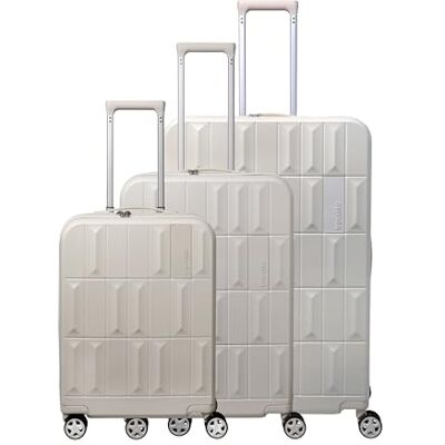 travelite PANELLO Set van 3 harde koffers S/M/L, alle maten met TSA-cijferslot en 4 dubbele wielen, ABS, handbagage travelite PANELLO Set van 3 harde koffers S/M/L, alle maten met TSA-cijferslot en 4 dubbele wielen, ABS, handbagage