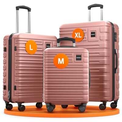 Travely Handbagage 55 x 40 x 20 cm geschikt voor Ryanair, Lufthansa, Eurowings e.d. I 36L trolley met zachte wielen en praktisch TSA-slot, reiskoffer Travely Handbagage 55 x 40 x 20 cm geschikt voor Ryanair, Lufthansa, Eurowings e.d. I 36L trolley met zachte wielen en praktisch TSA-slot, reiskoffer
