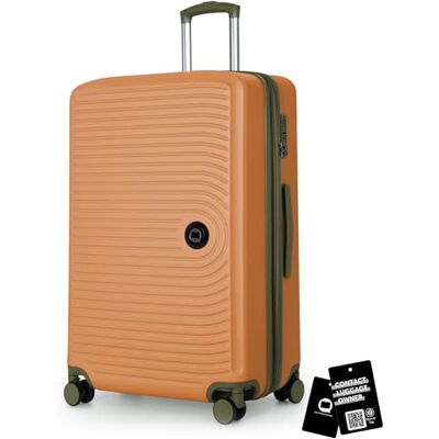 Hauptstadtkoffer Mitte 3-delige kofferset, cabinekoffer 55 cm, middelgrote koffer 68 cm, grote koffer 77 cm, harde ABS-koffers, TSA-sloten + digitaal bagagelabel, abrikoos, Abrikoos, Harde koffer Hauptstadtkoffer Mitte 3-delige kofferset, cabinekoffer 55 cm, middelgrote koffer 68 cm, grote koffer 77 cm, harde ABS-koffers, TSA-sloten + digitaal bagagelabel, abrikoos, Abrikoos, Harde koffer