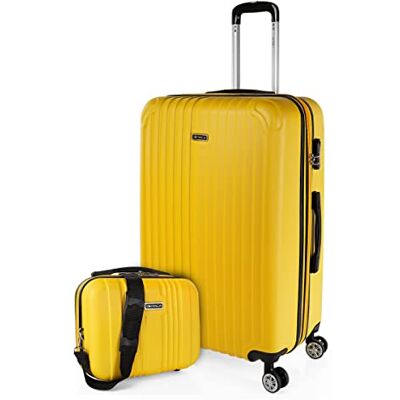 ITACA set van 3 trolley koffers, 50, 60 en 70 cm, van ABS, uitbreidbaar, hard, stevig en licht, telescopisch handvat 4 wielen, geïntegreerd slot, voordelig ITACA set van 3 trolley koffers, 50, 60 en 70 cm, van ABS, uitbreidbaar, hard, stevig en licht, telescopisch handvat 4 wielen, geïntegreerd slot, voordelig