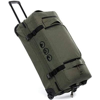 SONS OF ALOHA Kane roltas 80 cm koffer sporttas trolley reizen gerecycled plastic marine olijf, L SONS OF ALOHA Kane roltas 80 cm koffer sporttas trolley reizen gerecycled plastic marine olijf, L