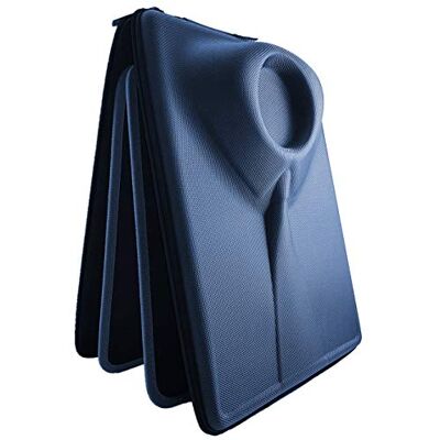 Packshi Mannen reizen Shirt tas kreukvrij kleding drager organisator zak met vouwen hulp Gift voor mannen , marineblauw Packshi Mannen reizen Shirt tas kreukvrij kleding drager organisator zak met vouwen hulp Gift voor mannen , marineblauw