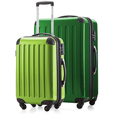 Hauptstadtkoffer 2 stuks handbagage + reiskoffer, appelgroen, 42 l, Grün 119L, kofferset Hauptstadtkoffer 2 stuks handbagage + reiskoffer, appelgroen, 42 l, Grün 119L, kofferset