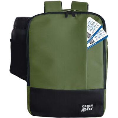 CabinFly Bellanca 40 x 30 x 15 cm reisrugzak KLM Air France Finnair SAS TAP British Airways Iberia Pegasus Smartwings 40 x 30 x 15 cm…, donker kaki, 40 x 30 x 15 cm, casual CabinFly Bellanca 40 x 30 x 15 cm reisrugzak KLM Air France Finnair SAS TAP British Airways Iberia Pegasus Smartwings 40 x 30 x 15 cm…, donker kaki, 40 x 30 x 15 cm, casual