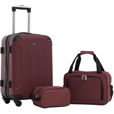 Travelers Club Chicago uittrekbare harde koffer met zwenkwielen, Appelboter., Chicago uittrekbare harde koffer met zwenkwielen Travelers Club Chicago uittrekbare harde koffer met zwenkwielen, Appelboter., Chicago uittrekbare harde koffer met zwenkwielen