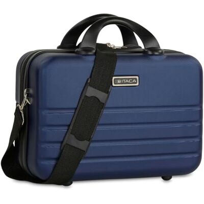 ITACA Reiskoffers, cabine, middelgroot groot en harde toilettas met 4 wielen van glad ABS Comfortabele en lichte kleine handbagage. Low-cost Ryanair 771150, marineblauw, 35 cm ITACA Reiskoffers, cabine, middelgroot groot en harde toilettas met 4 wielen van glad ABS Comfortabele en lichte kleine handbagage. Low-cost Ryanair 771150, marineblauw, 35 cm