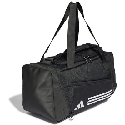 Adidas Uniseks Essentials 3-Stripes Duffel Bag, Zwart/Wit, XS Adidas Uniseks Essentials 3-Stripes Duffel Bag, Zwart/Wit, XS