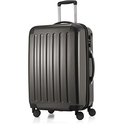 Hauptstadtkoffer Alex harde koffer trolley rolkoffer reiskoffer, 4 dubbele wielen, uitbreiding, grafietgrijs, Mittelgroßer Koffer, Koffer Hauptstadtkoffer Alex harde koffer trolley rolkoffer reiskoffer, 4 dubbele wielen, uitbreiding, grafietgrijs, Mittelgroßer Koffer, Koffer