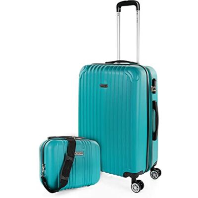 ITACA set van 3 trolley koffers, 50, 60 en 70 cm, van ABS, uitbreidbaar, hard, stevig en licht, telescopisch handvat 4 wielen, geïntegreerd slot, voordelig ITACA set van 3 trolley koffers, 50, 60 en 70 cm, van ABS, uitbreidbaar, hard, stevig en licht, telescopisch handvat 4 wielen, geïntegreerd slot, voordelig