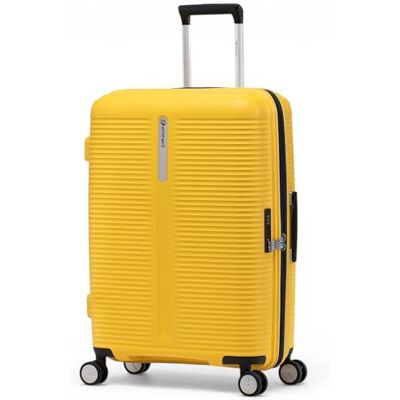 Eminent Finno Middelgrote Koffer 66x46x26, Uitbreidbaar, Hardcase, 4 Wielen, Licht, TSA Slot, 3,0 kg, 73L, Trolley Reiskoffer Ruimbagage Vakantie Geel Eminent Finno Middelgrote Koffer 66x46x26, Uitbreidbaar, Hardcase, 4 Wielen, Licht, TSA Slot, 3,0 kg, 73L, Trolley Reiskoffer Ruimbagage Vakantie Geel