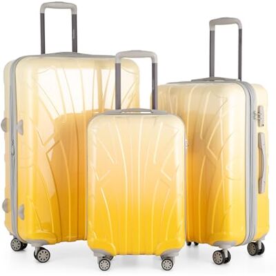 Suitline Set van 3 koffers, TSA, Safari Sunrise, Modieus design Suitline Set van 3 koffers, TSA, Safari Sunrise, Modieus design