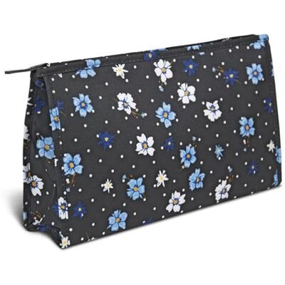 KINSTON Grote toilettas van textiel, waterdicht, cosmeticatas voor op reis, bloemen KINSTON Grote toilettas van textiel, waterdicht, cosmeticatas voor op reis, bloemen
