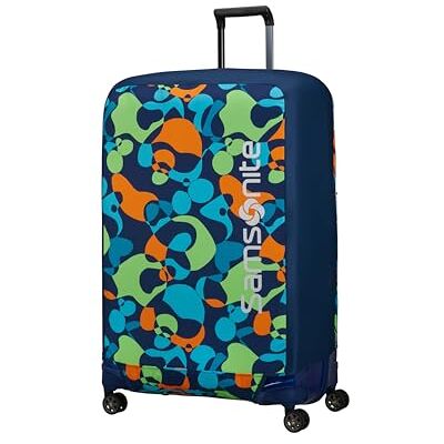 Samsonite TA Revolution Opvouwbare beschermhoes voor koffer, maat L, geschikt voor 75-79 cm, kofferbescherming, met reflecterend detail, zwart, Colorwave, TA REVOLUTION Samsonite TA Revolution Opvouwbare beschermhoes voor koffer, maat L, geschikt voor 75-79 cm, kofferbescherming, met reflecterend detail, zwart, Colorwave, TA REVOLUTION