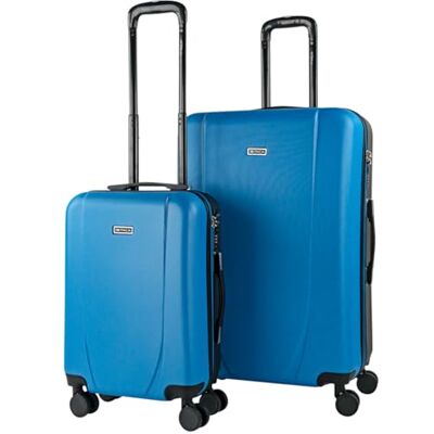 ITACA Kofferset met harde koffer met 4 wielen – grote koffer, vliegtuig, bagage voor op reis. Set koffer voor reizen. Combinatieslot 71117, Blauw-Antraciet, Basic ITACA Kofferset met harde koffer met 4 wielen – grote koffer, vliegtuig, bagage voor op reis. Set koffer voor reizen. Combinatieslot 71117, Blauw-Antraciet, Basic