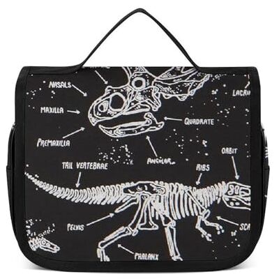 UBN5ICYY Trousse de toilette à suspendre, trousse de toilette amusante Corgi, trousse de maquillage pour voyage, affaires, vacances, Dinosaures jurassiques., 22.5x18.5cm UBN5ICYY Trousse de toilette à suspendre, trousse de toilette amusante Corgi, trousse de maquillage pour voyage, affaires, vacances, Dinosaures jurassiques., 22.5x18.5cm