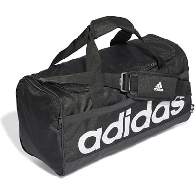 Adidas Linear Duffel M Sporttas, volwassenen, uniseks, zwart/wit (multicolor), één maat Adidas Linear Duffel M Sporttas, volwassenen, uniseks, zwart/wit (multicolor), één maat