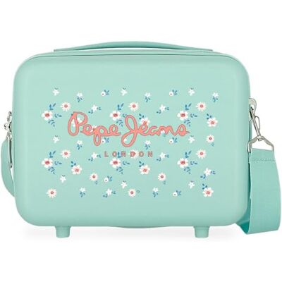 Pepe Jeans Leslie toilettas, aanpasbaar, blauw, 29 x 21 x 15 cm, ABS-kunststof, 9,14 l, 0,84 kg, turquoise, Eén maat, Turkoois, Taille unique, toilettas Pepe Jeans Leslie toilettas, aanpasbaar, blauw, 29 x 21 x 15 cm, ABS-kunststof, 9,14 l, 0,84 kg, turquoise, Eén maat, Turkoois, Taille unique, toilettas