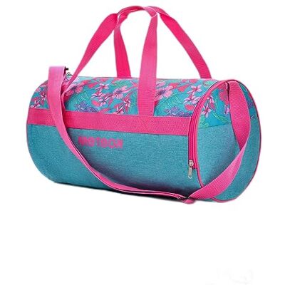 meteor Sporttas, 25 l, dames, heren, kinderen, meisjes, tas, reistas, duffel, fitness, vakantie, schouderriem, fitness, werk, met apart schoenenvak, Blauw/Roze, Motief: meteor Sporttas, 25 l, dames, heren, kinderen, meisjes, tas, reistas, duffel, fitness, vakantie, schouderriem, fitness, werk, met apart schoenenvak, Blauw/Roze, Motief: