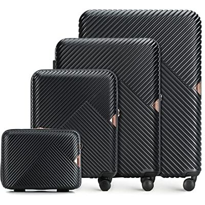 WITTCHEN Gl Style Line Modern, XXL, zwart., Set van 4 koffers WITTCHEN Gl Style Line Modern, XXL, zwart., Set van 4 koffers