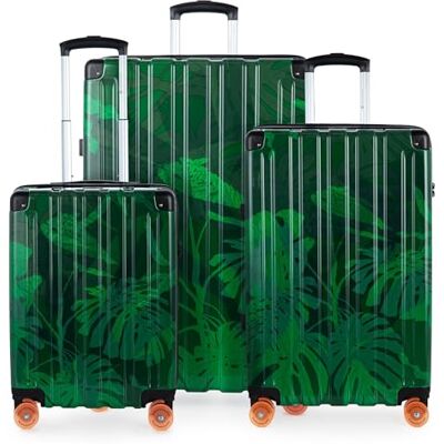 Hauptstadtkoffer Q-Damm Kofferset, 3-delig, S, M, L, cabine, 54 cm, medium, 68 cm, groot, 78 cm, TSA, harde schaal ABS, Bloemenontwerp, Kofferset Hauptstadtkoffer Q-Damm Kofferset, 3-delig, S, M, L, cabine, 54 cm, medium, 68 cm, groot, 78 cm, TSA, harde schaal ABS, Bloemenontwerp, Kofferset