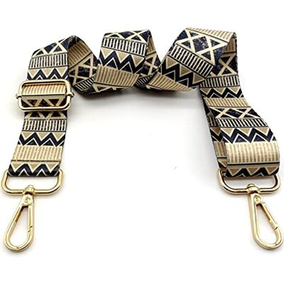 Keriocusi Schouderriem voor zwarte en gele tassen, tasriem, verstelbare schouderriem, wisseltasriemen met gouden karabijnhaak, draagriem 80-130 cm voor moderne dameshandtas, 3,8 cm, Keriocusi Schouderriem voor zwarte en gele tassen, tasriem, verstelbare schouderriem, wisseltasriemen met gouden karabijnhaak, draagriem 80-130 cm voor moderne dameshandtas, 3,8 cm,