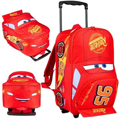Get Trend Disney Cars Flash McQueen handbagage met wielen en telescopische handgreep voor kinderen van 43,2 cm tot 18,5 l, lichte reistas voor jongens en meisjes, reizen en vakantiegeschenken Get Trend Disney Cars Flash McQueen handbagage met wielen en telescopische handgreep voor kinderen van 43,2 cm tot 18,5 l, lichte reistas voor jongens en meisjes, reizen en vakantiegeschenken