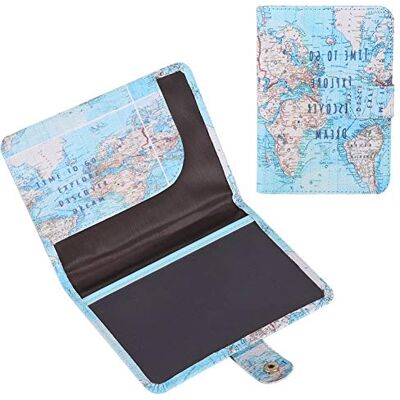 KSTEE Paspoorthouder Wereldkaart Vintage Leuke Afdrukken PU Leer Paspoortbescherming Cover ID Creditcards Kaart Kaart, Als afbeelding tonen, Vintage stijl KSTEE Paspoorthouder Wereldkaart Vintage Leuke Afdrukken PU Leer Paspoortbescherming Cover ID Creditcards Kaart Kaart, Als afbeelding tonen, Vintage stijl