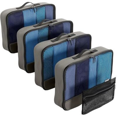 OW-Travel Reisorganizer (middengrijs) Tas-organizers voor koffer, opbergkubus, reiskoffer, reistas, reistas, tas voor koffer. Packing Cubes voor tas OW-Travel Reisorganizer (middengrijs) Tas-organizers voor koffer, opbergkubus, reiskoffer, reistas, reistas, tas voor koffer. Packing Cubes voor tas