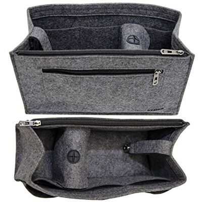 DuneDesign Handtassen Organizer vilten Tasinzet Binnenzak grijs, Grijs L DuneDesign Handtassen Organizer vilten Tasinzet Binnenzak grijs, Grijs L