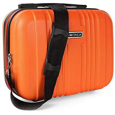 ITACA Set van 3 koffers trolley 50/60/70 cm, ABS. Uitschuifbaar. Stijf, bestendig en licht. Telescopische handgreep, 4 wielen, slot geïntegreerd. Lage kosten, Tangarine, informeel ITACA Set van 3 koffers trolley 50/60/70 cm, ABS. Uitschuifbaar. Stijf, bestendig en licht. Telescopische handgreep, 4 wielen, slot geïntegreerd. Lage kosten, Tangarine, informeel