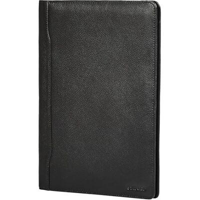 STILORD 'Kaden' Vintage A4 lederen aktetas voor vergaderingen en kantoor, met 2 kaartvakken en 4 pennenhouders, zwart., Koffers STILORD 'Kaden' Vintage A4 lederen aktetas voor vergaderingen en kantoor, met 2 kaartvakken en 4 pennenhouders, zwart., Koffers
