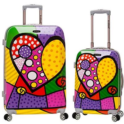 Rockland Set van 2 rechte koffers, Hart, Departure Harde koffer met zwenkwielen Rockland Set van 2 rechte koffers, Hart, Departure Harde koffer met zwenkwielen