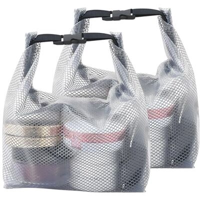 Liuliushun Set van 2 waterdichte toilettassen Voor dames en heren Grote transparante toilettas EVA Met draaggreep Voor reizen, kamperen Liuliushun Set van 2 waterdichte toilettassen Voor dames en heren Grote transparante toilettas EVA Met draaggreep Voor reizen, kamperen