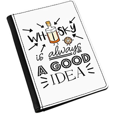Gift Base Whisky is Always A Good Idea Paspoorthoes, zwart, universele pasvorm, Europeer, zwart., Universal Fit, Europees Gift Base Whisky is Always A Good Idea Paspoorthoes, zwart, universele pasvorm, Europeer, zwart., Universal Fit, Europees