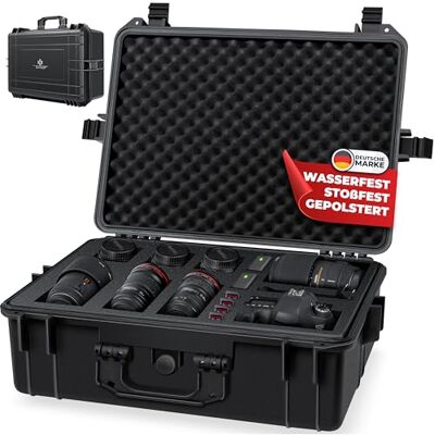 KESSER Camerekoffer transportkoffer en camerabescherming, zwart, L, modern KESSER Camerekoffer transportkoffer en camerabescherming, zwart, L, modern