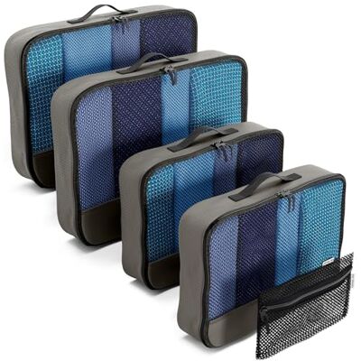 OW-Travel Kofferorganizer, organizer, grijs, M/L, 5 stuks OW-Travel Kofferorganizer, organizer, grijs, M/L, 5 stuks