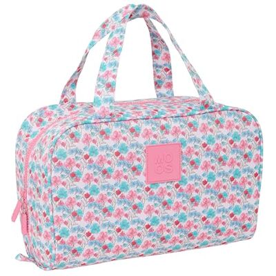 safta MOOS FLORES Rechthoekige etui met handvat, toilettas voor kinderen, aanpasbaar aan de trolley, ideaal voor kinderen van 5 tot 14 jaar, comfortabel en veelzijdig, kwaliteit en sterkte,, safta MOOS FLORES Rechthoekige etui met handvat, toilettas voor kinderen, aanpasbaar aan de trolley, ideaal voor kinderen van 5 tot 14 jaar, comfortabel en veelzijdig, kwaliteit en sterkte,,