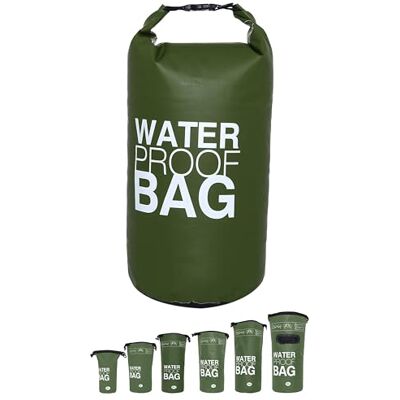 DonDon waterdichte outdoor dry bag zak droge zak met riemen olijf 10 liter DonDon waterdichte outdoor dry bag zak droge zak met riemen olijf 10 liter