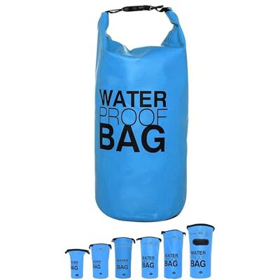 DonDon waterdichte outdoor dry bag zak droge zak met riemen bescherming tegen water droge zak voor uw waardevolle spullen en voorwerpen lichtblauw 10 liter DonDon waterdichte outdoor dry bag zak droge zak met riemen bescherming tegen water droge zak voor uw waardevolle spullen en voorwerpen lichtblauw 10 liter