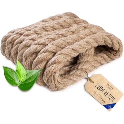 Creative juten touw, dikte 30 mm, juten touwtje, voor krabpaal voor katten, tuinkoord, kattenboom, schommel, henneptouw, koord, 5 meter Creative juten touw, dikte 30 mm, juten touwtje, voor krabpaal voor katten, tuinkoord, kattenboom, schommel, henneptouw, koord, 5 meter