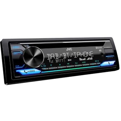 JVC KD-DB922BT 1DIN autoradio met Bluetooth, DAB+, CD, USB, FLAC, Spotify, eenvoudige installatie JVC KD-DB922BT 1DIN autoradio met Bluetooth, DAB+, CD, USB, FLAC, Spotify, eenvoudige installatie