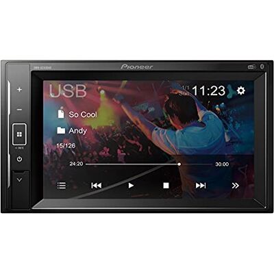 Pioneer DMH-A240DAB, 2-DIN mediaspeler, korte montage, 6,2 inch touchscreen, smartphone-aansluiting, DAB/DAB+ digitale radio, Bluetooth, 13-bands grafische equalizer Pioneer DMH-A240DAB, 2-DIN mediaspeler, korte montage, 6,2 inch touchscreen, smartphone-aansluiting, DAB/DAB+ digitale radio, Bluetooth, 13-bands grafische equalizer